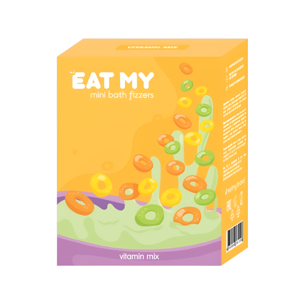 Бомбочка для ванны мини "EAT MY. Витаминный микс", 190 г