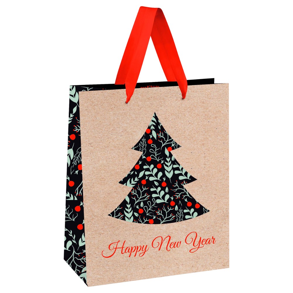 Пакет подарочный "Tree", крафт, ламинированный