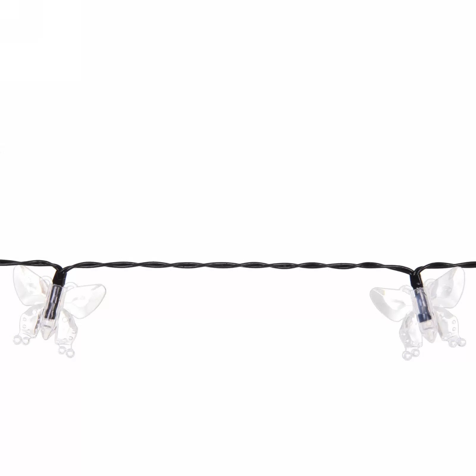 Гирлянда уличная "Бабочка", 3 м, 20 LED, тепло белый, солнечная батарея