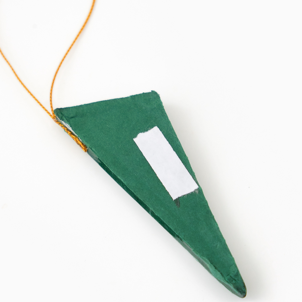 Игрушка бумажная елочная "10888061", 5 шт, зеленый