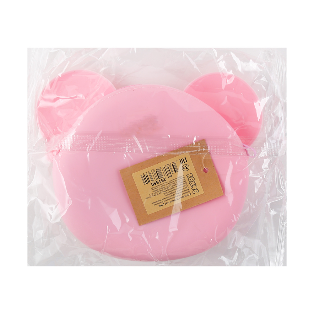 Кошелек "Cat", 15х12.5 см, силикон, розовый - 5