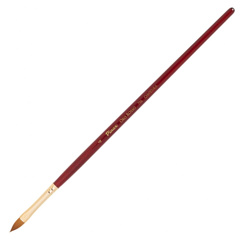 Кисть для рисования "Pinax ORO ROSSO", синтетика, "кошачий язык", №4