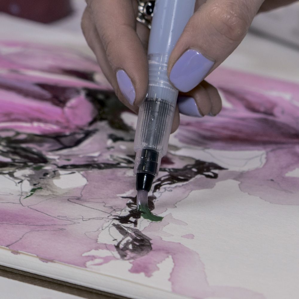 Кисть с резервуаром "KOI", средняя - 4