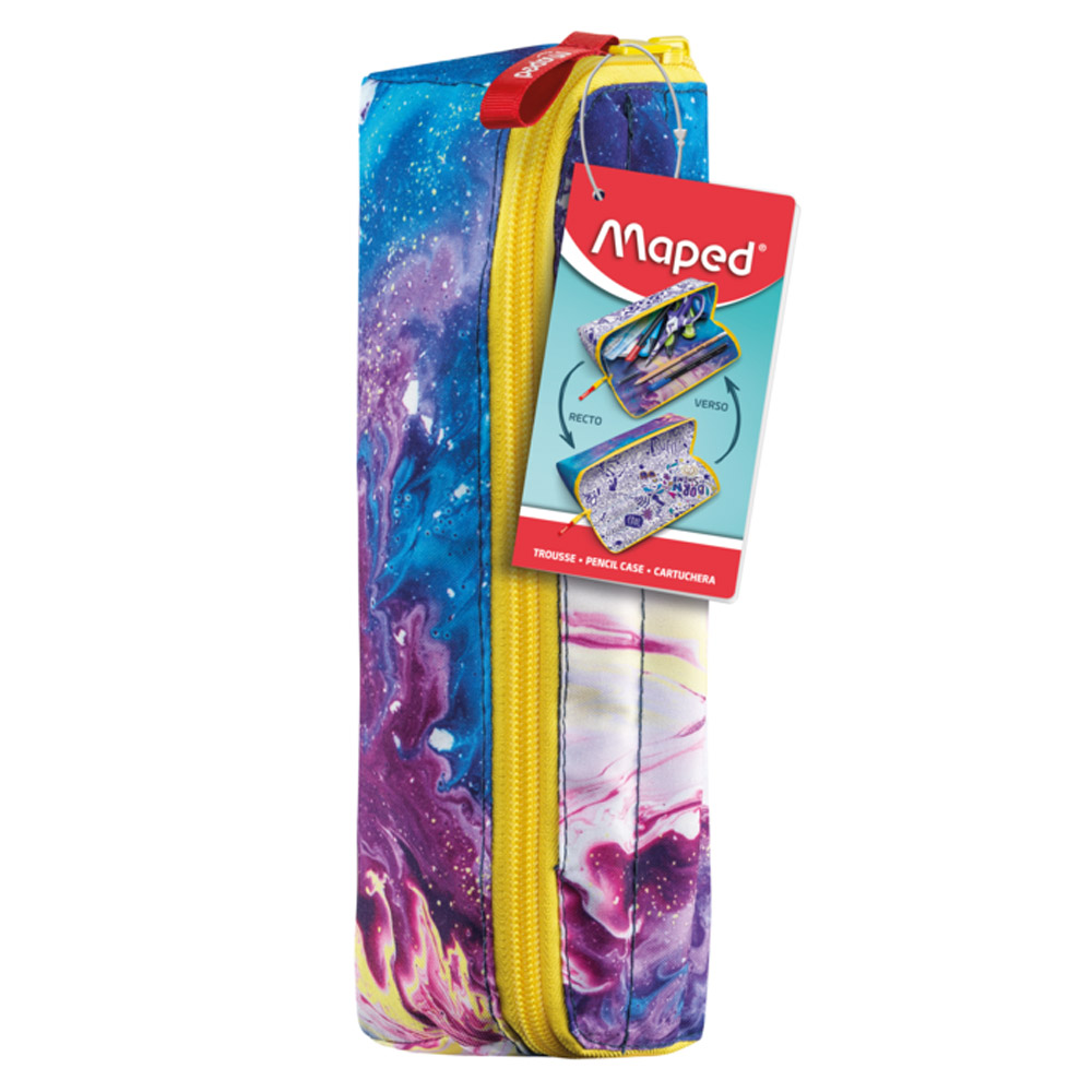 Пенал Maped "Open XXL", 1 отделение, розовый, голубой - 8
