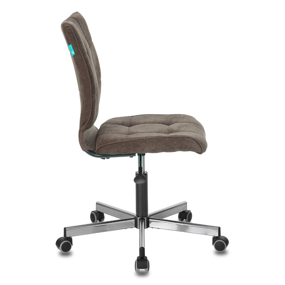 Кресло для персонала "Бюрократ СH-330M/LT", ткань, металл, темно-коричневый - 3