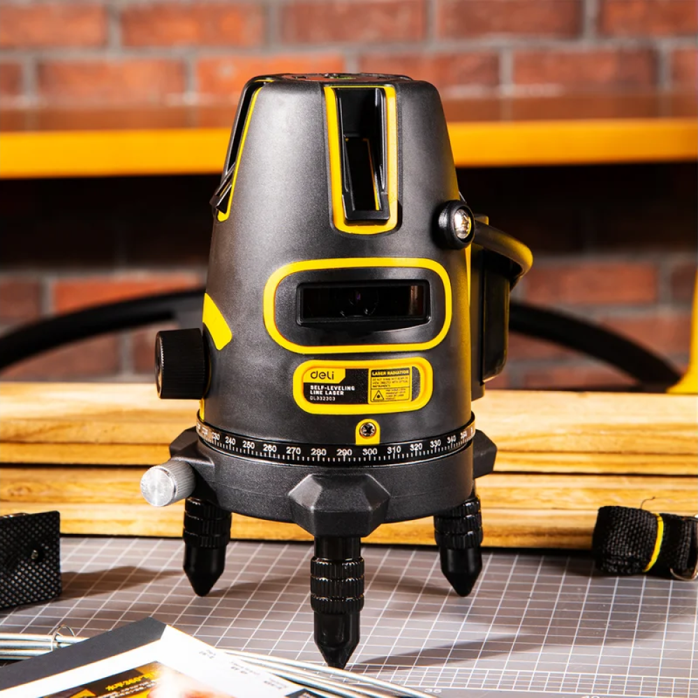 Уровень Deli YS EDL332303, лазерный, 3 линии, зеленый луч - 2