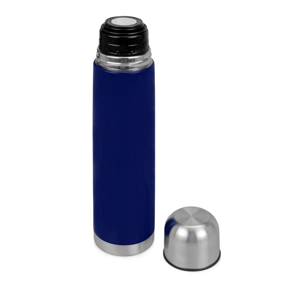 Термос "Вотерлоо", металл, пластик, 1000 мл, синий, серебристый - 2