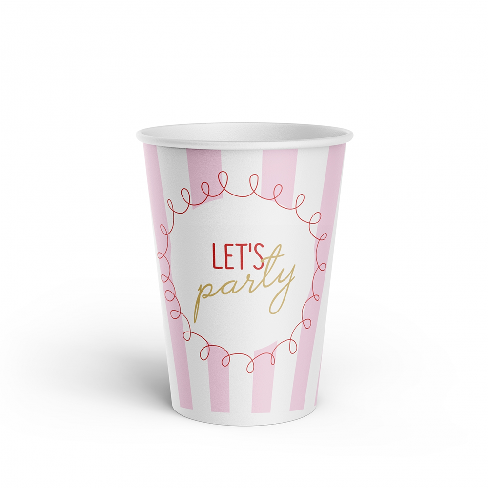 Стакан бумажный "Let's party", 250 мл, 6 шт, ассорти - 4