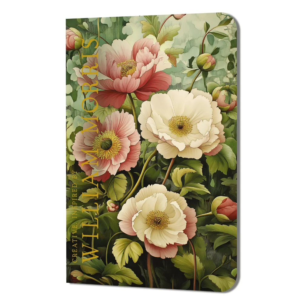 Блокнот "Creative. Inspired by William Morris", 130x210 мм, 32 листа, в линейку, разноцветный