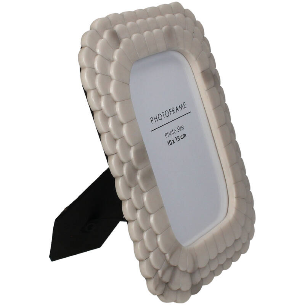 Фоторамка "KAL-7450", 10x15 см, полирезина, слоновая кость