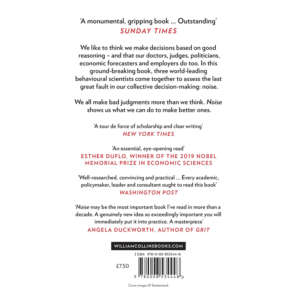 Книга на английском языке "Noise", Daniel Kahneman