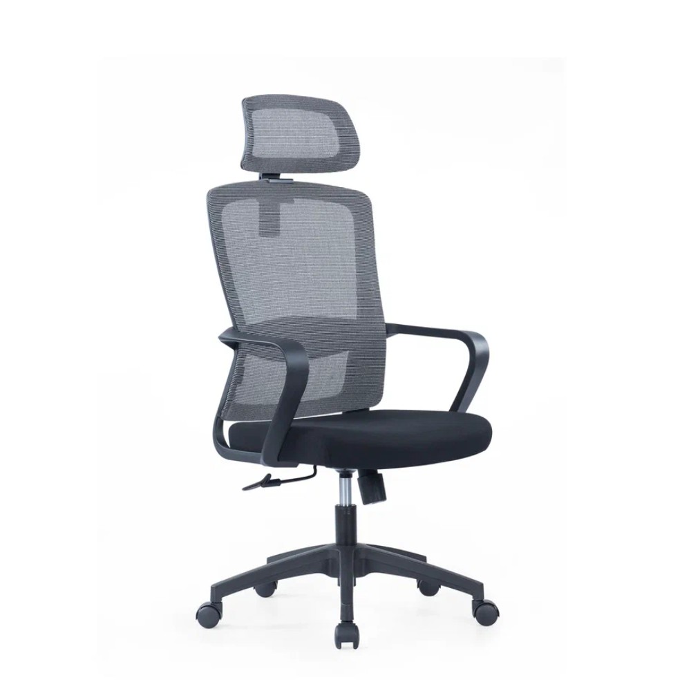Кресло компьютерное SitZone U-060A, сетка, ткань, черный, пластик