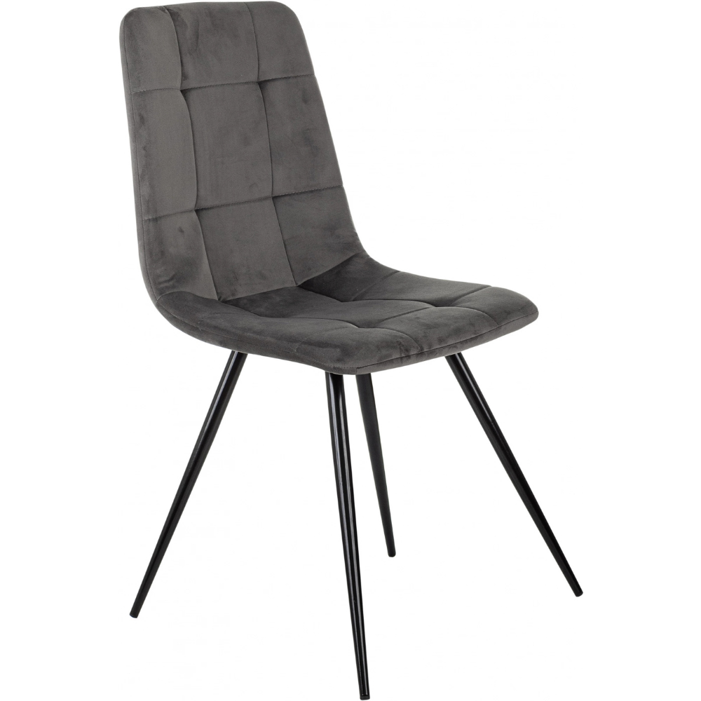 Стул Бюрократ "CH-K1_2", ткань, тёмно-серый, металл, комплект 2 штуки - 2