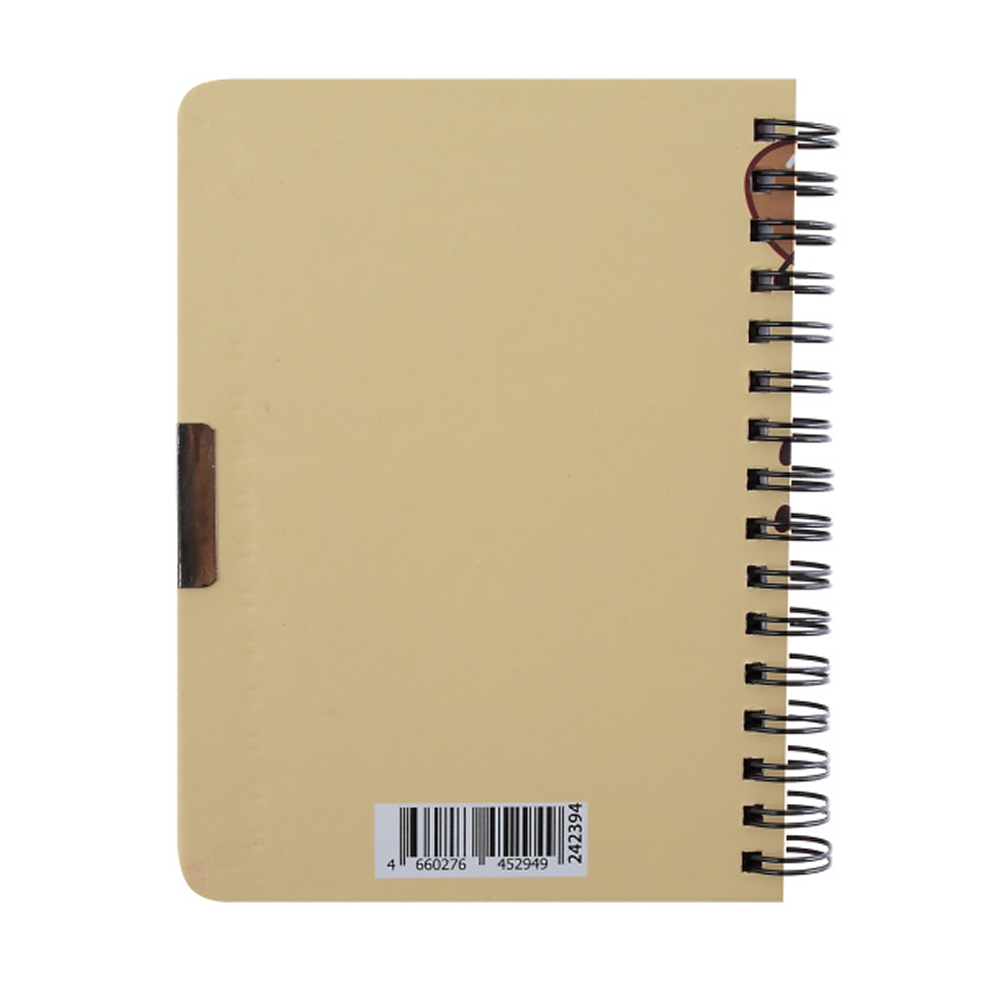 Блокнот "Хлебушек", А6, 60 листов, линейка, на замке, коричневый - 4