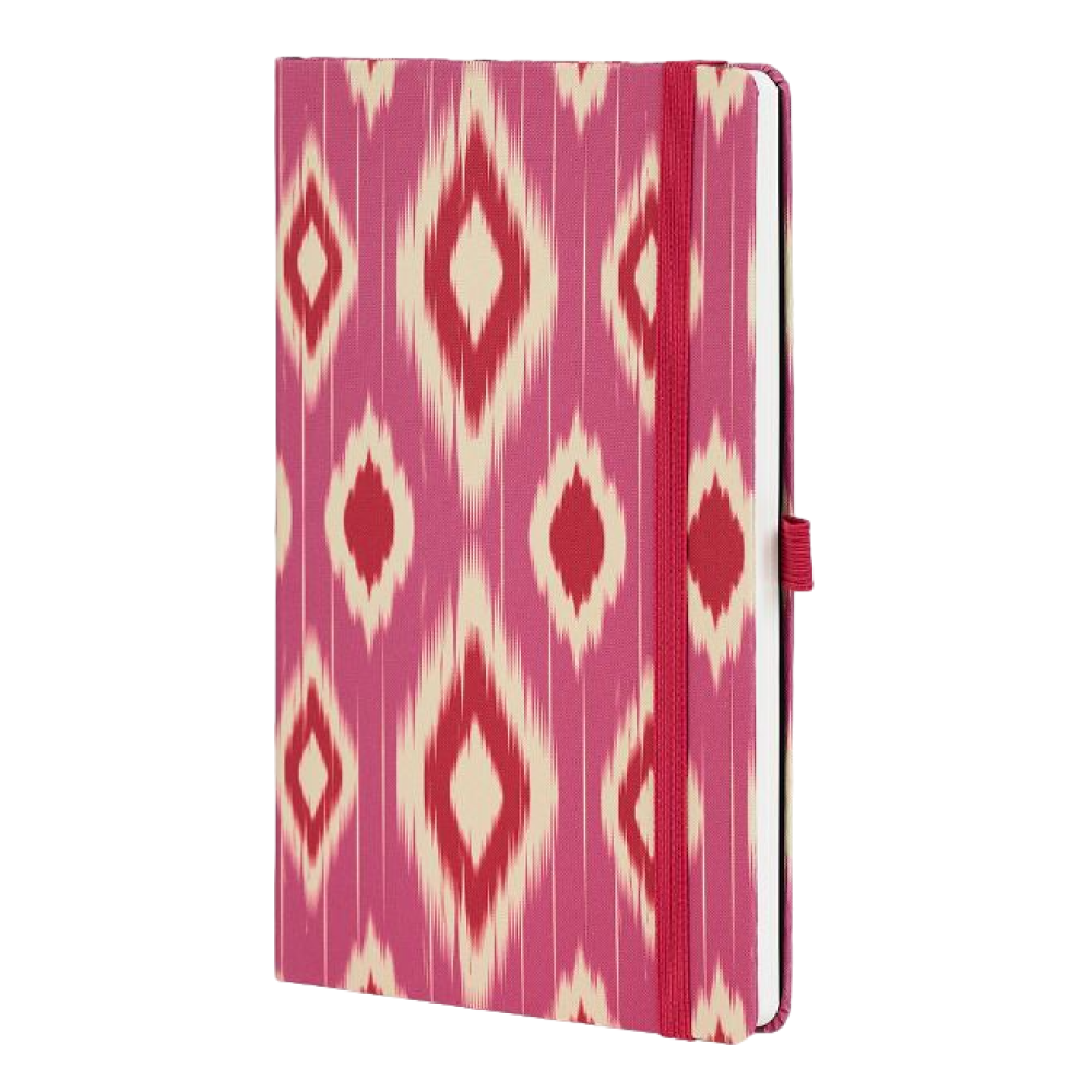 Блокнот "Ikat candy cherry", А5, 96 листов, линейка, розовый, красный - 3