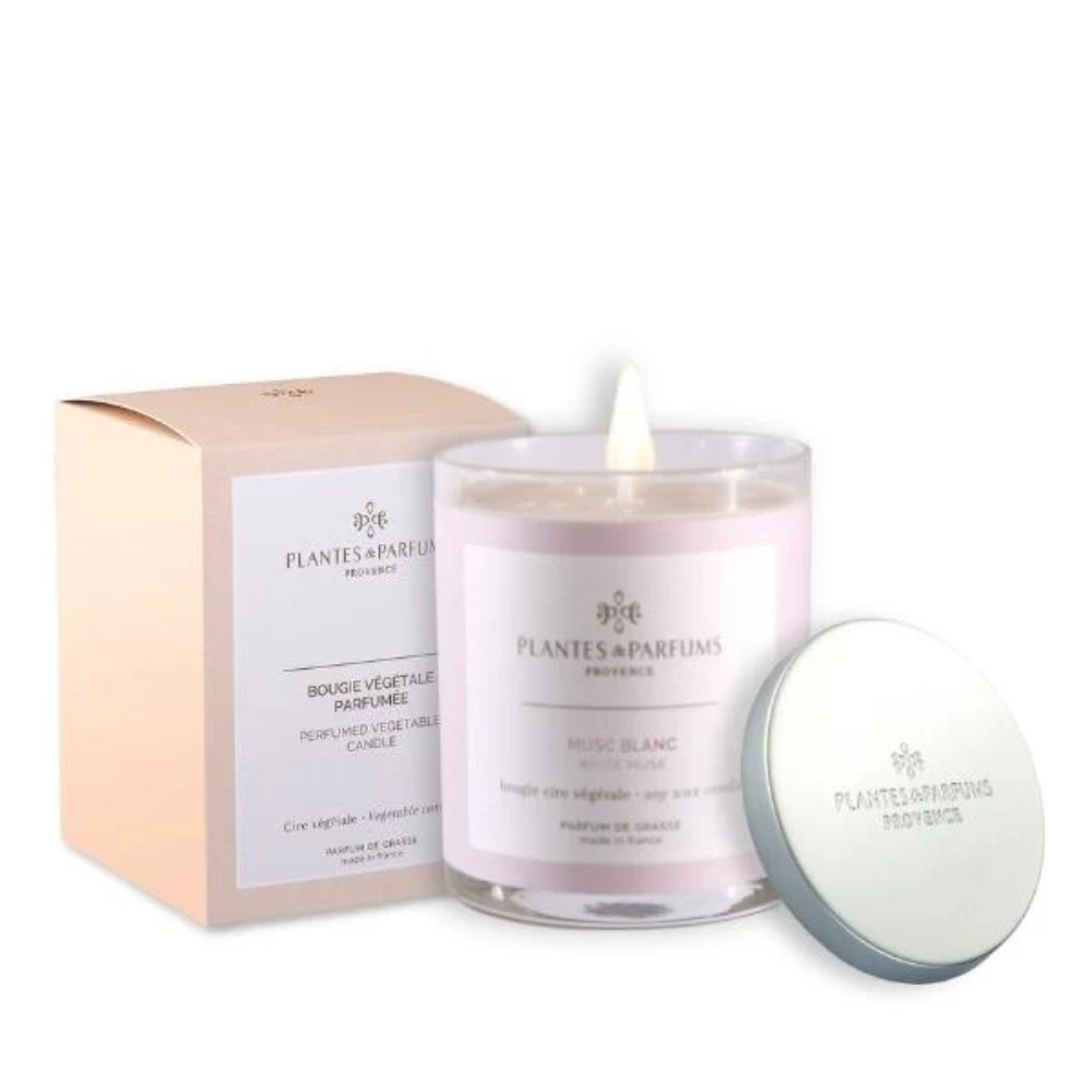 Свеча ароматическая PLANTS&PARFUMS "White Musk", 180 гр., подарочная упаковка - 3