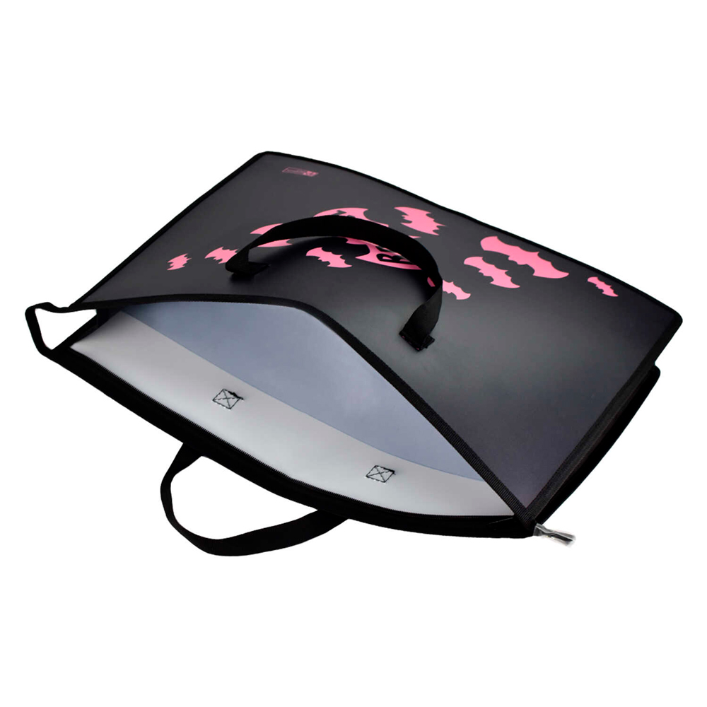 Папка для чертежей и рисунков "Летучая мышь", А3, пластик, черный - 3