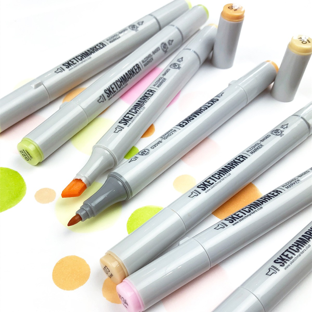 Маркер перманентный двусторонний "Sketchmarker", BG14 окаменелость