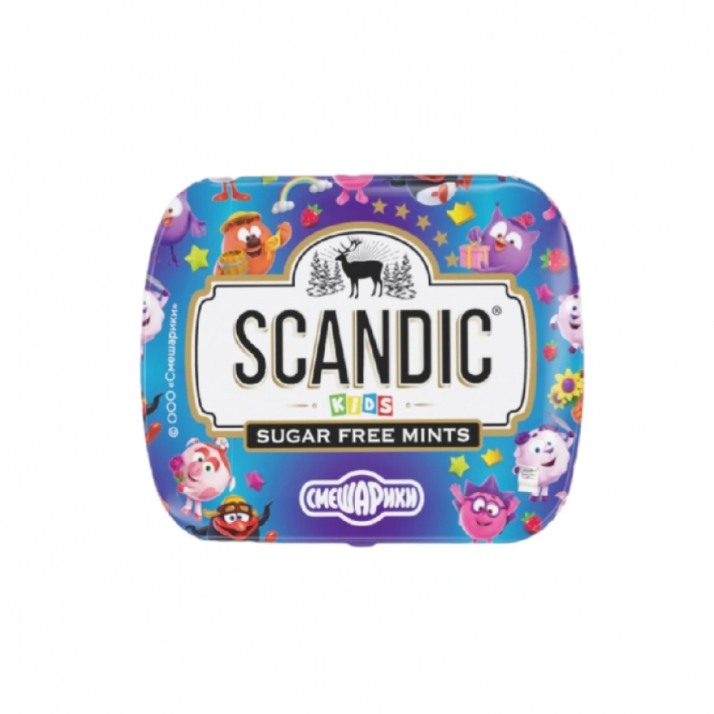 Леденцы "Scandic", 14 г, без сахара, тутти-фрутти