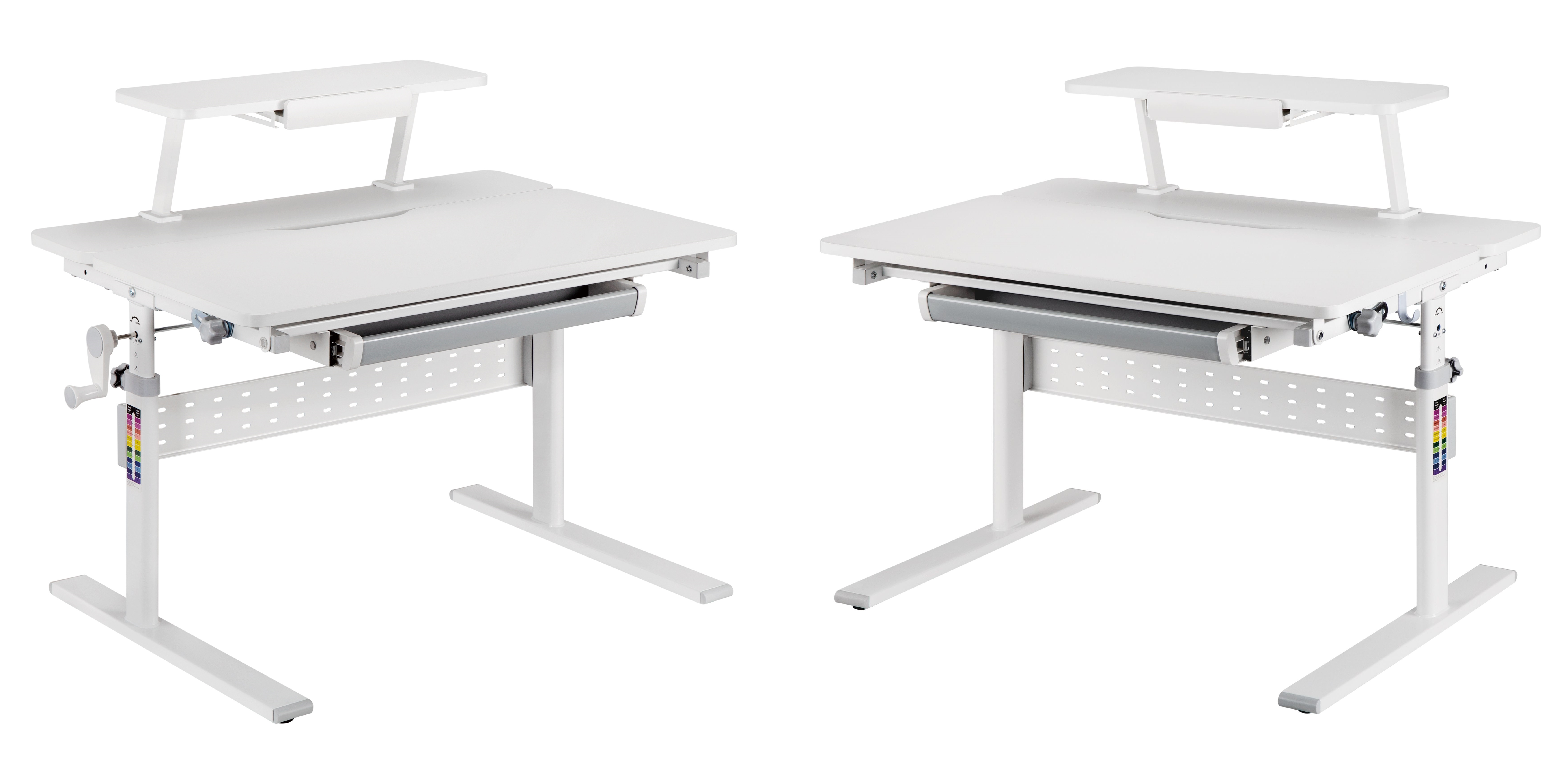 Стол Ergosmart E601S GREY, 900х600х(540-760) мм - 6