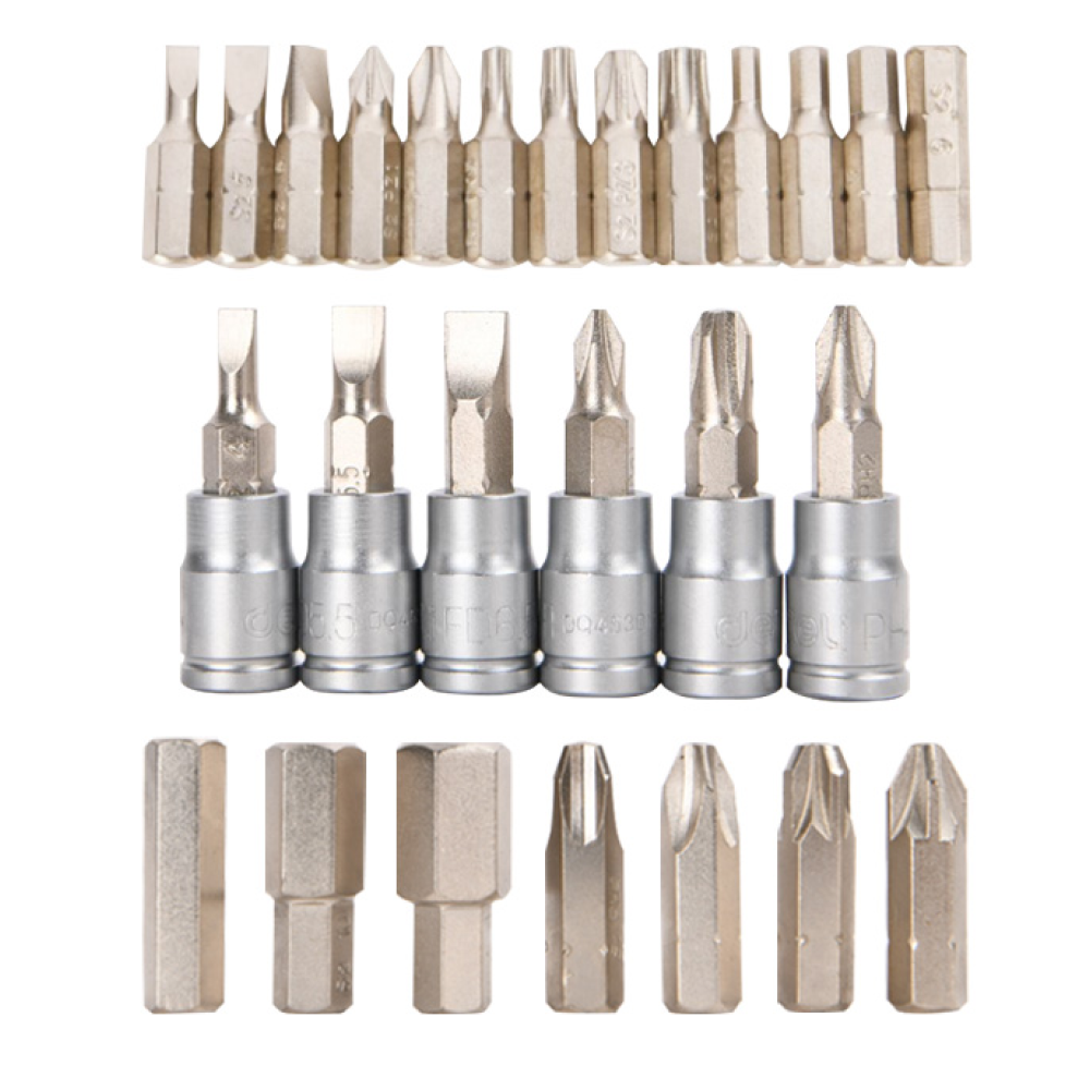 Набор инструмента 1/4", 3/8", 1/2" Deli RS EDQ45216, 216 предметов - 6