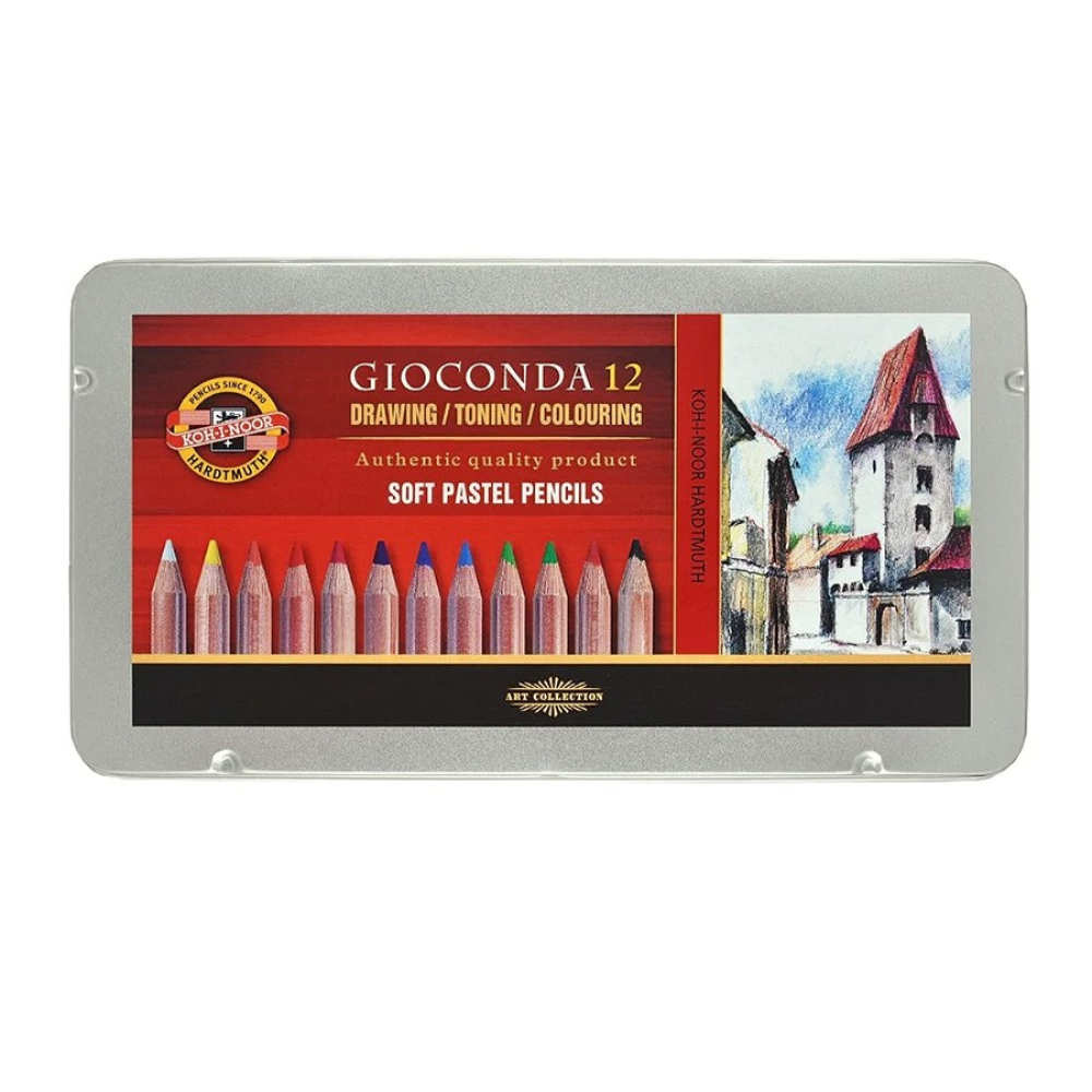 Карандаши пастельные "Koh-i-noor", 12 цветов