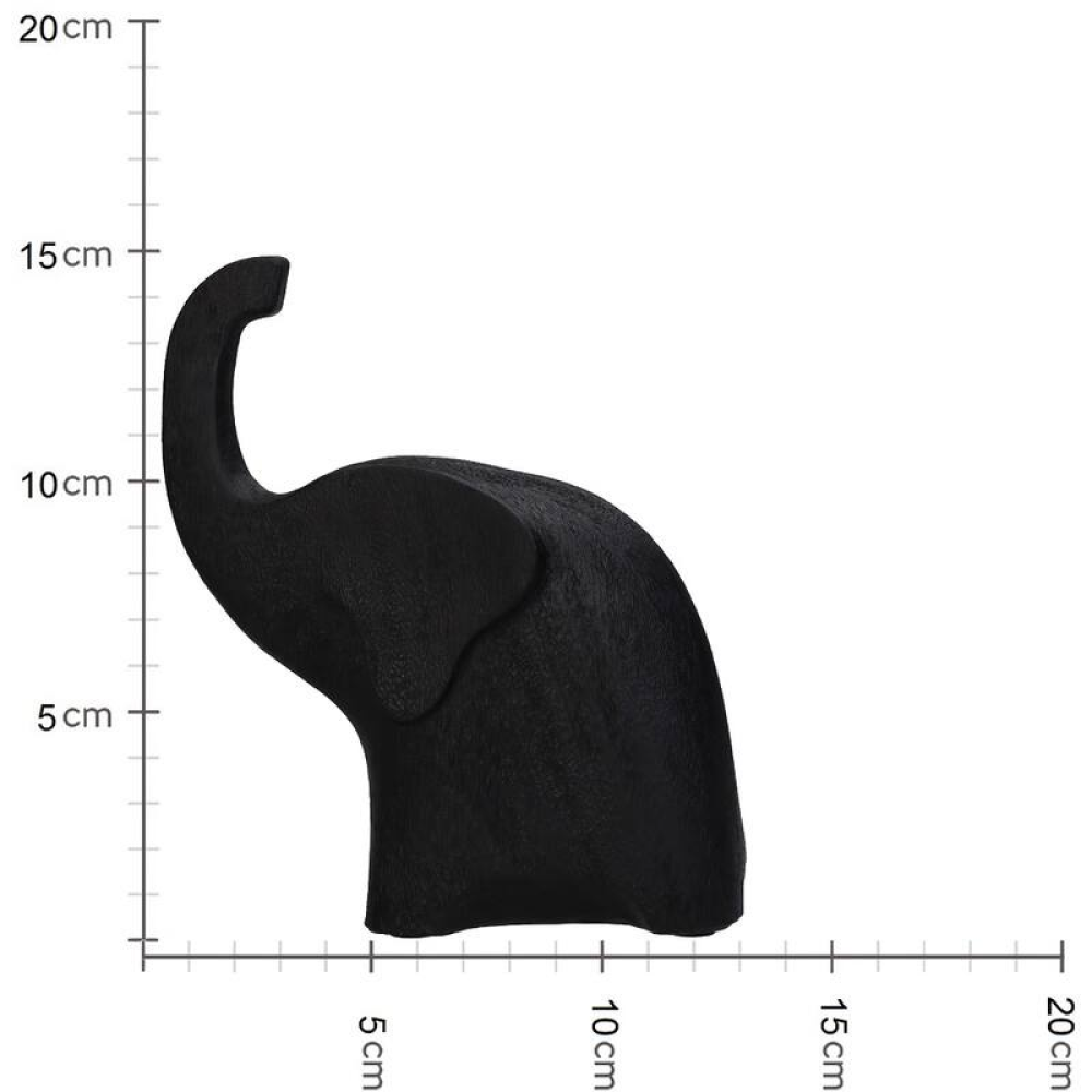 Статуэтка "Слон", 15 см, черный