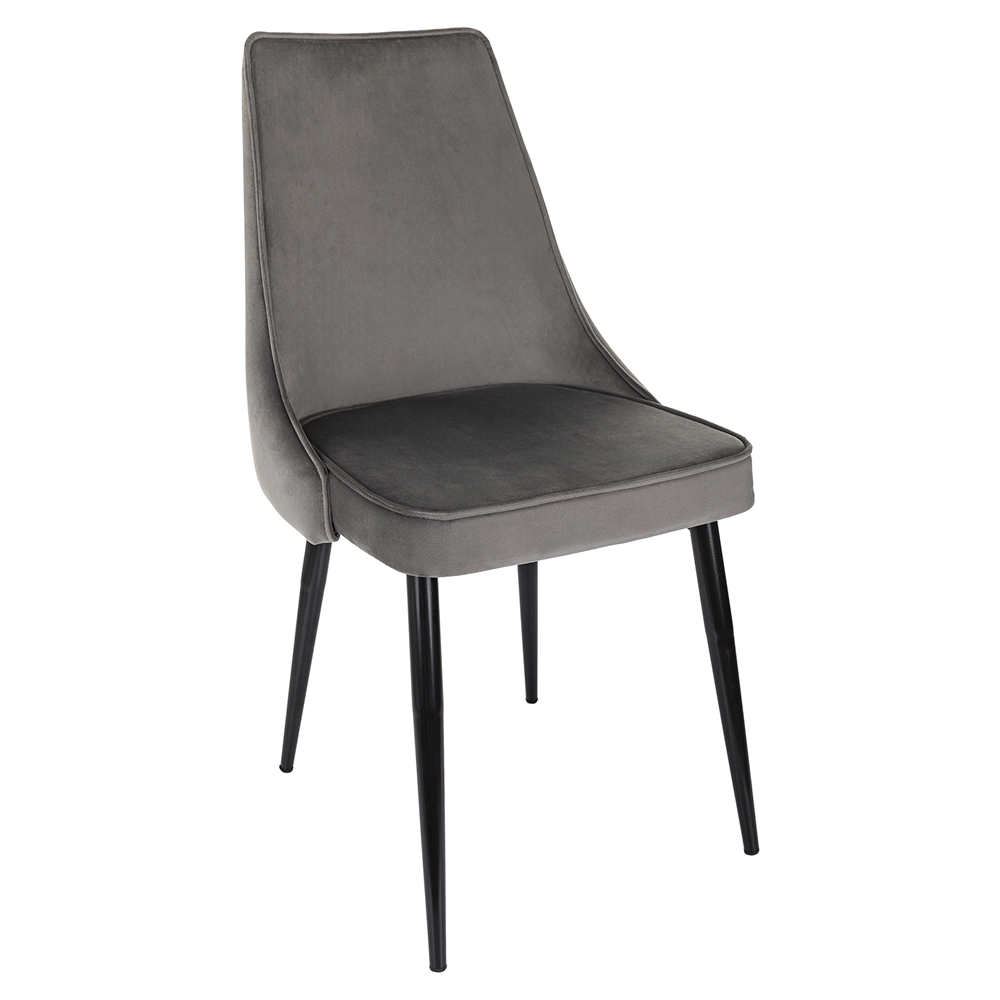 Стул Бюрократ "CH-K4_2", ткань, темно-серый, металл,  комплект 2 штуки