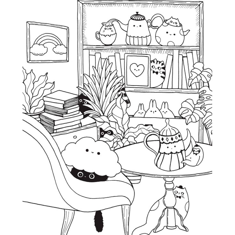 Раскраска "Миллион кавайных созданий" - 5