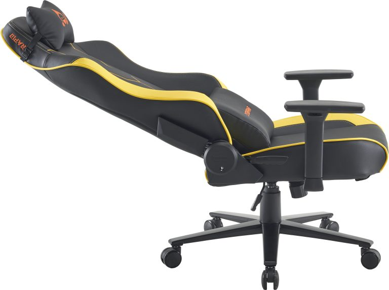 Кресло игровое EVERPROF Rapid экокожа, черный/желтый, крестов. металл - 7