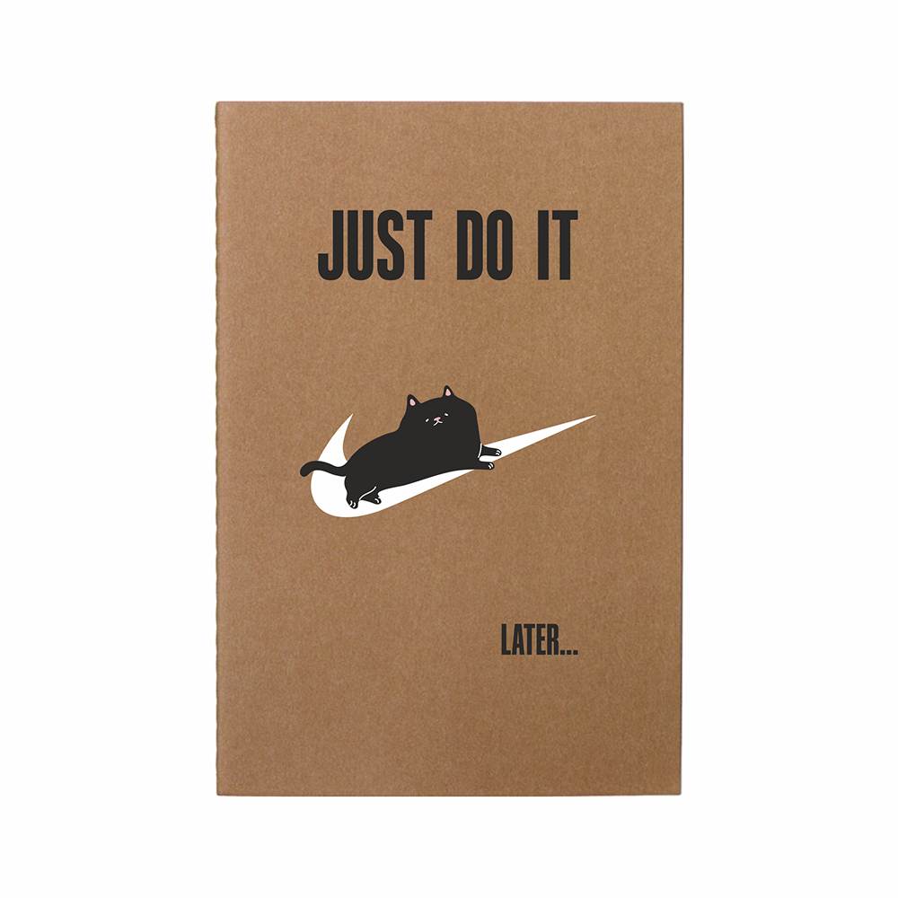 Блокнот «Just do it» из моющегося крафта, A5, натуральный