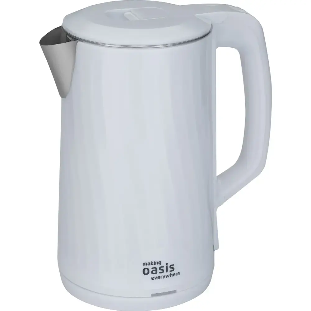 Электрочайник Oasis K-13PW, пластик, белый