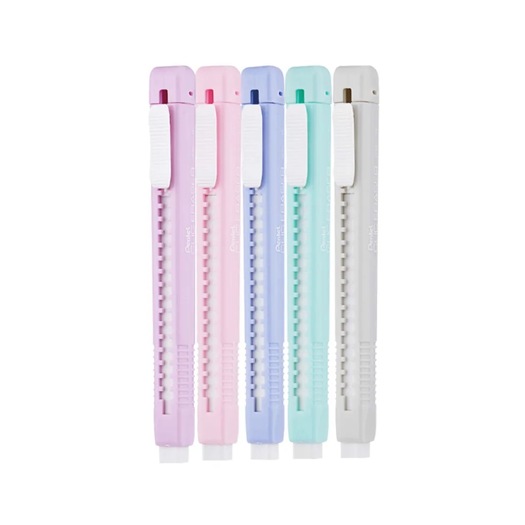 Ластик-карандаш "Clic Eraser", ассорти пастель