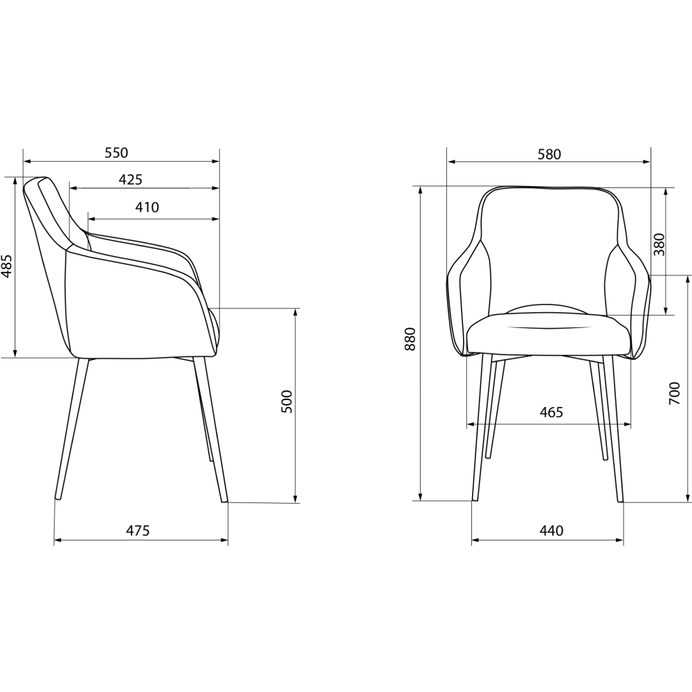 Кресло "Бюрократ CH-380F", ткань, сапфировый, каркас металл, корпус черный - 4