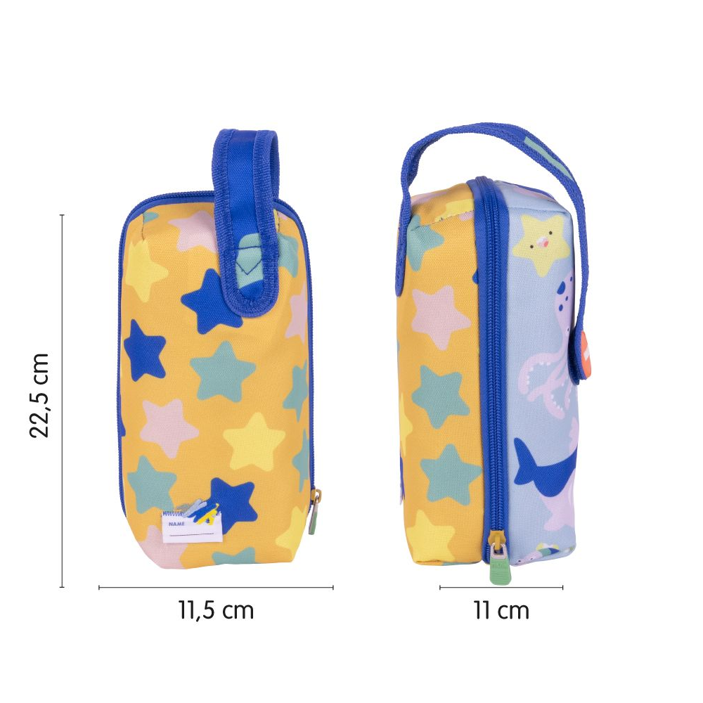 Пенал "Blue Odyssey" 1 отделение, с наполнением - 3