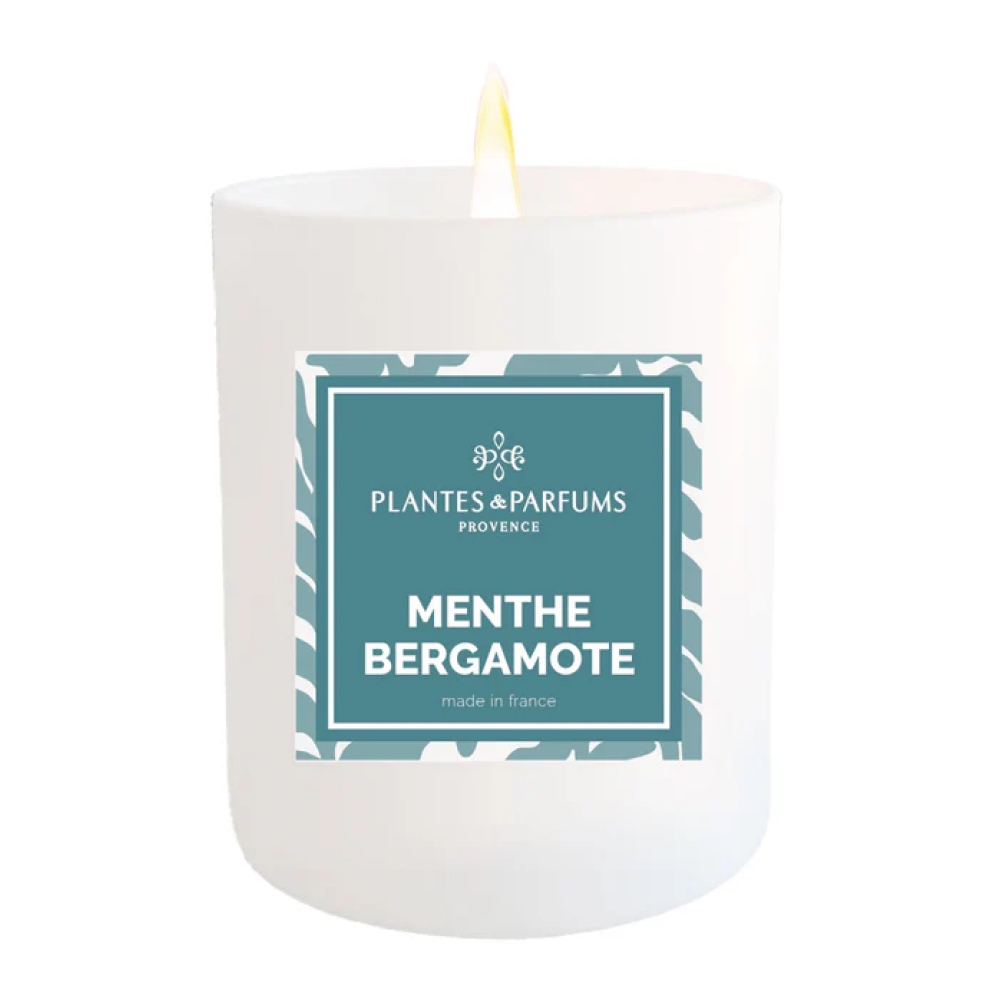 Свеча ароматическая PLANTES&PARFUMS "Bergamot Mint", 180 гр