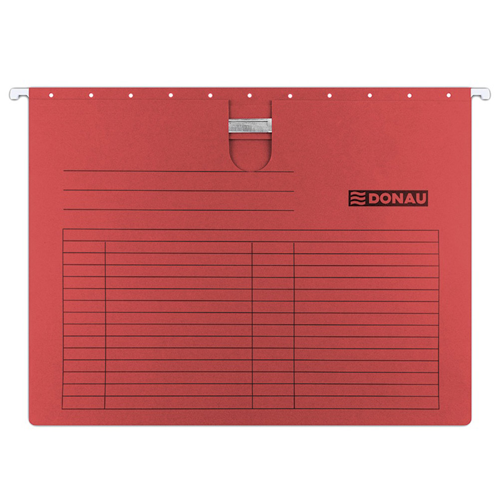 Файл подвесной со скоросшивателем "Donau", A4, красный