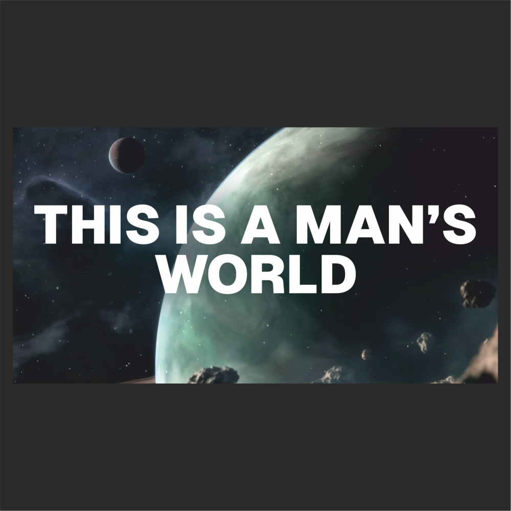 Кружка керамическая "This is a man’s world", 480 мл, черный 