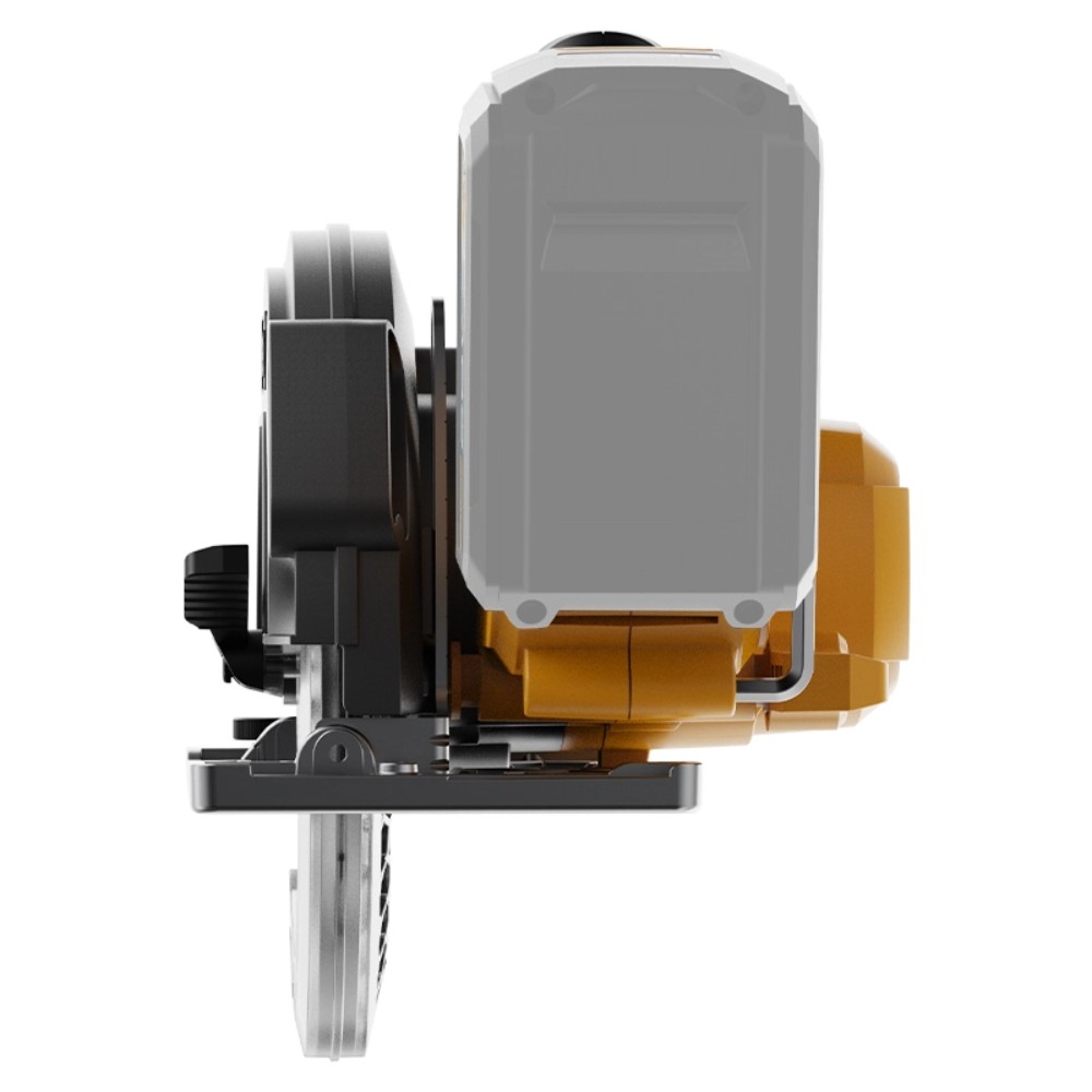 Пила циркулярная Deli YS EDC551Z, аккум., 20 В, 165 мм, до 51 мм, коробка, без з/у и АКБ, желтый - 5