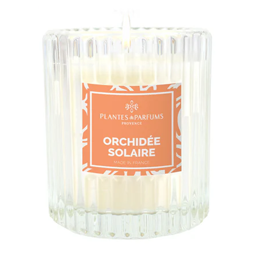 Свеча ароматическая PLANTES&PARFUMS "Orchidée Solaire", 180 гр., подарочная упаковка