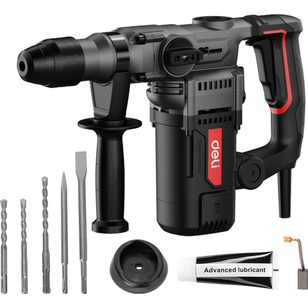 Перфоратор Deli RS EDE-DC26-3E 1100 Вт, 5 Дж, 3 режима, кейс