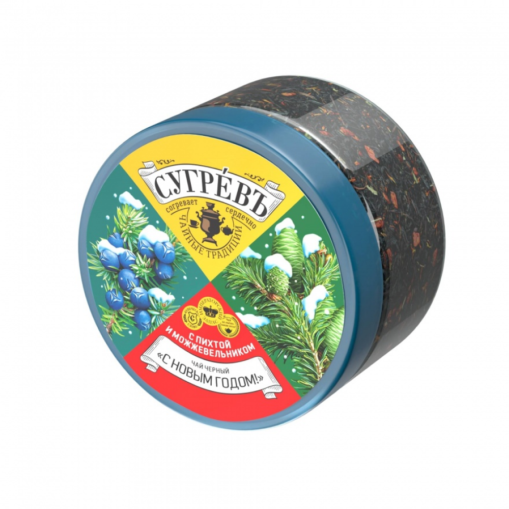 Чайный напиток "Сугревъ С новым годом", 55 г, с пихтой и можжевельником