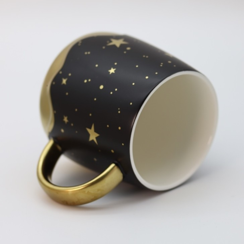 Кружка "Beautiful stars", керамиа, 450 мл, черный
