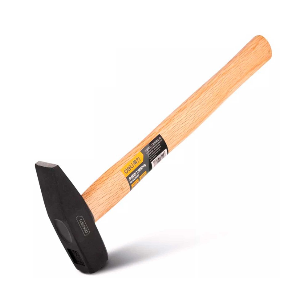 Молоток "Deli" 0,5 кг, деревянная рукоятка