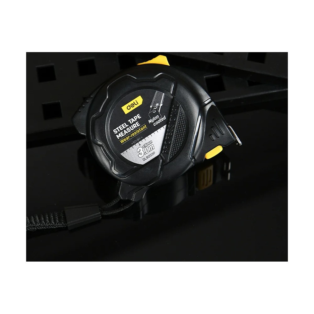 Рулетка Deli YS EDL9003P, 3 м х 16 мм, желтый, черный - 7