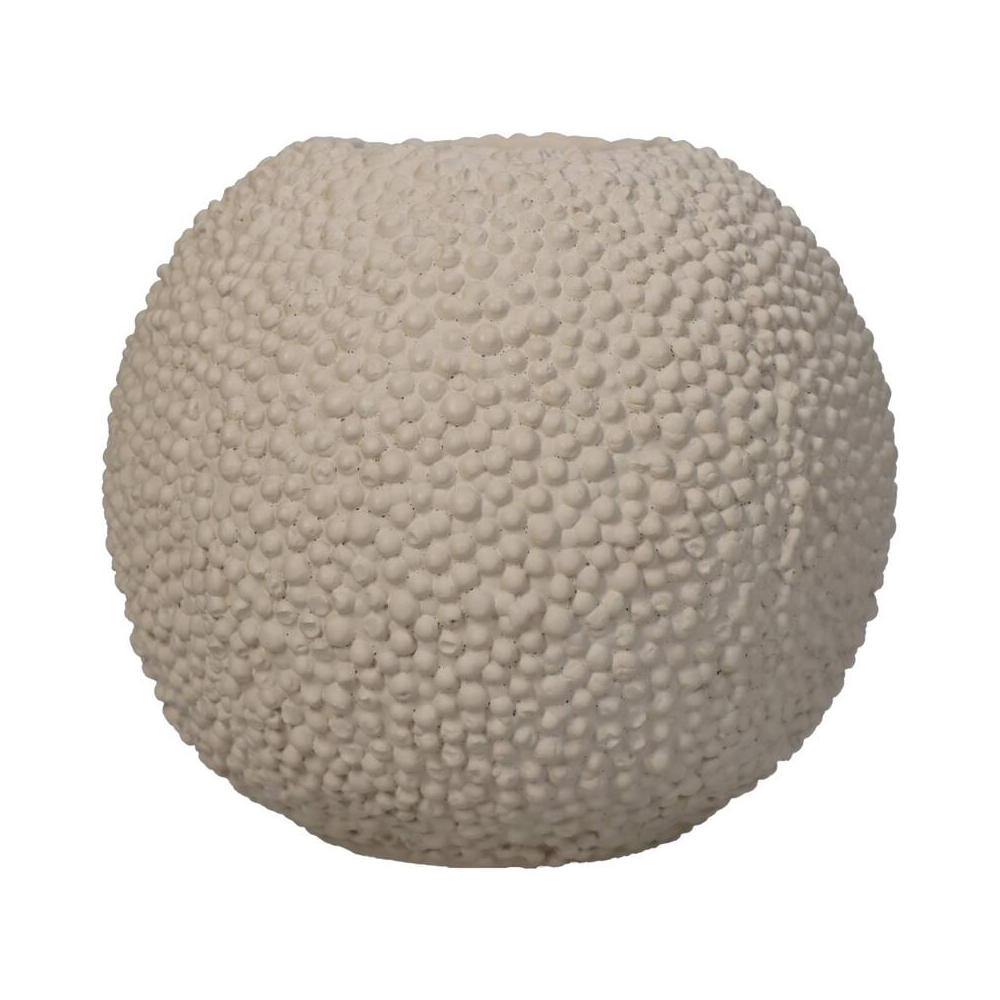 Подсвечник "Candle Holder Ivory", бетон, слоновая кость