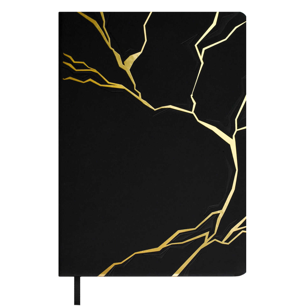 Ежедневник недатированный "Софт-тач", А5, 240 страниц, черный