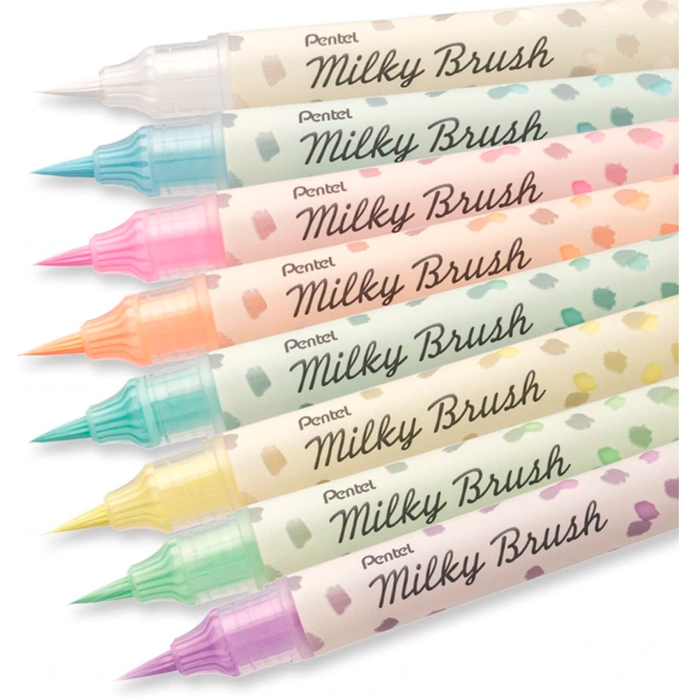 Маркер-кисть "Milky Brush", белый - 7