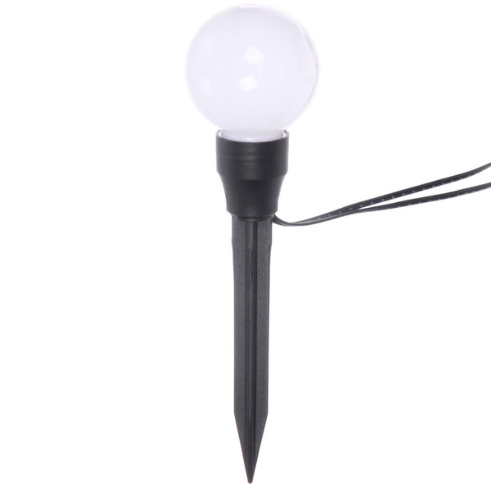 Гирлянда уличная "Светящийся шар", 3,5 м, 6 LED, белый, солнечная батарея - 5