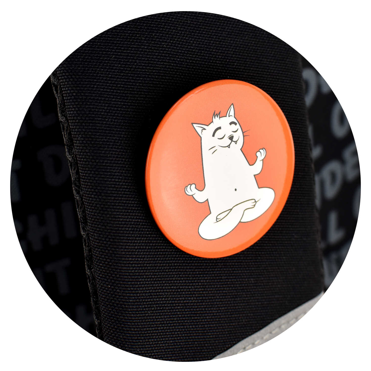 Рюкзак молодежный Феникс+ "Яростный Кот"с уплотненной спинкой, черный - 14